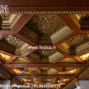 Wooden Classic Ceiling Design Ceiling Corner Design No-6658