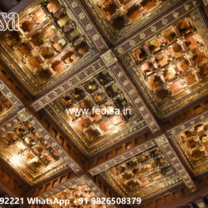 Wooden Classic Ceiling Design Gypsum Board Design 2026 No-6664