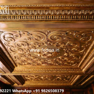 Wooden Classic Ceiling Design Pop Ceiling Design For Bedroom No-6672