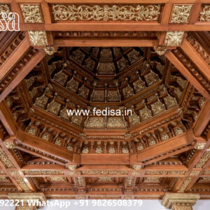 Wooden Classic Ceiling Design Simple Ceiling Design For Hall No-6675