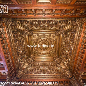 Wooden Classic Ceiling Design Hall Ceiling Design 2026 No-6681