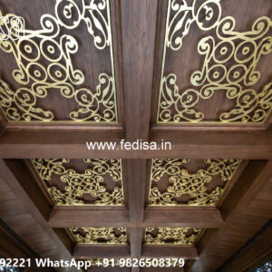 Wooden Classic Ceiling Design Car Porch Ceiling Design No-6690