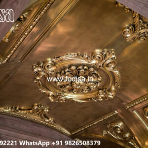 Wooden Classic Ceiling Design Cement Pop Design No-6697