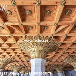 Wooden Classic Ceiling Design Gallery Pop Design No-6698
