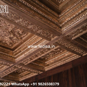 Wooden Classic Ceiling Design Fall Ceiling Ke Design No-6704