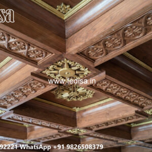 Wooden Classic Ceiling Design Master Bedroom Ceiling Design No-6710