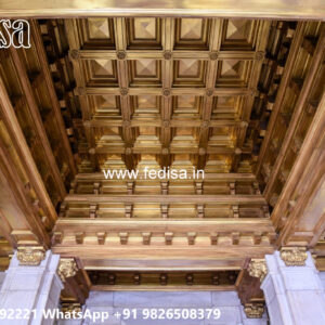 Wooden Classic Ceiling Design Down Ceiling Design For Bedroom 2026 No-6737