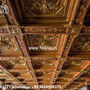 Wooden Classic Ceiling Design Pvc Ceiling Design For Shop No-6759