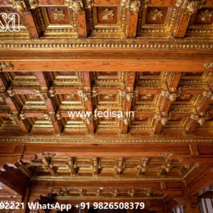 Wooden Classic Ceiling Design False Ceiling Lights For Living Room No-6763