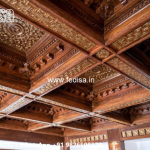 Wooden Classic Ceiling Design Pvc Down Ceiling Design No-6765