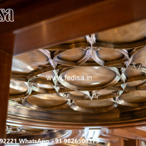 Wooden Classic Ceiling Design Office Pop Design No-6767