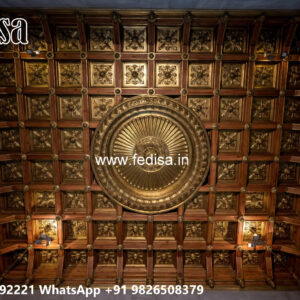 Wooden Classic Ceiling Design Pop Design Price No-6774