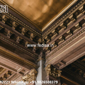 Wooden Classic Ceiling Design Pop Flower Design For Roof No-6831