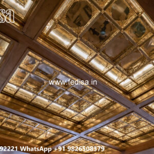 Wooden Classic Ceiling Design Simple Pop Design For Living Room No-6837