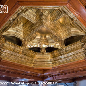 Wooden Classic Ceiling Design Dining Hall Ceiling Design No-6842