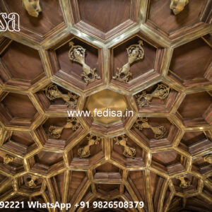 Wooden Classic Ceiling Design Forsling Design For Bedroom No-6845