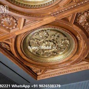 Wooden Classic Ceiling Design Fiber Pop Design No-6852