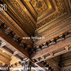 Wooden Classic Ceiling Design Four Ceiling Pop No-6857