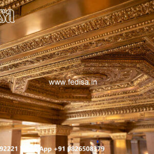 Wooden Classic Ceiling Design Pop Design For Shop No-6858