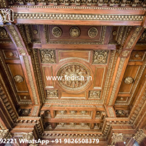 Wooden Classic Ceiling Design Low Cost Simple Pop Design No-6864