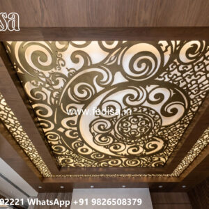 Wooden Classic Ceiling Design L Shape False Ceiling Design No-6867