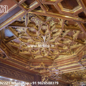Wooden Classic Ceiling Design Pvc False Ceiling Design For Bedroom No-6869