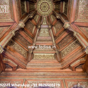 Wooden Classic Ceiling Design 3 Fan Ceiling Design No-6870