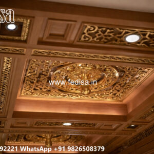 Wooden Classic Ceiling Design Simple Gypsum Ceiling Design No-6880