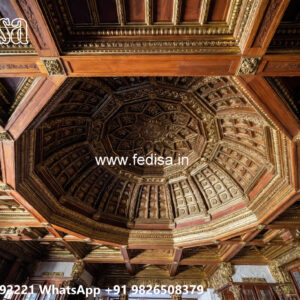 Wooden Classic Ceiling Design Plain False Ceiling Design No-6883