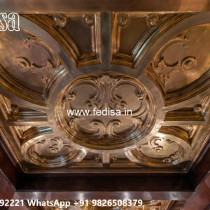 Wooden Classic Ceiling Design Pop Roof Design Simple No-6886