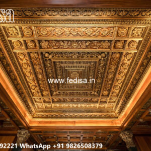 Wooden Classic Ceiling Design False Ceiling Design With Fan No-6905