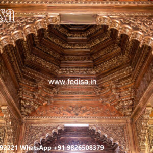 Wooden Classic Ceiling Design Gypsum Ceiling Design For Hall No-6910
