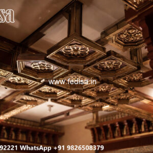 Wooden Classic Ceiling Design False Ceiling Pop No-6914