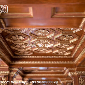 Wooden Classic Ceiling Design Latest Pop Design For Bedroom No-6918