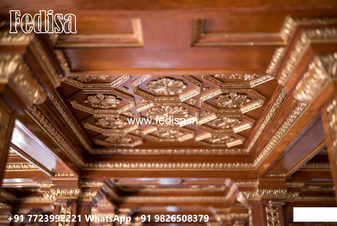 Wooden Classic Ceiling Design Latest Pop Design For Bedroom No-6918