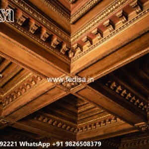 Wooden Classic Ceiling Design Painted Ceiling Ideas No-6921