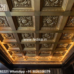 Wooden Classic Ceiling Design Dining False Ceiling No-6949