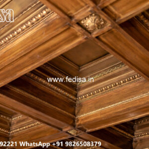 Wooden Classic Ceiling Design Hall Design Pop No-6967