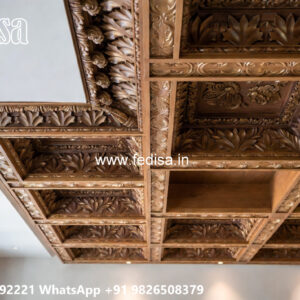 Wooden Classic Ceiling Design Dining Room Ceiling Ideas No-6973