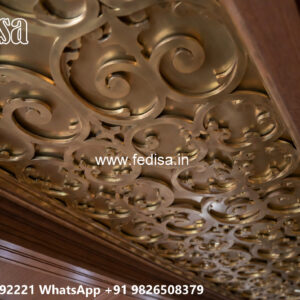 Wooden Classic Ceiling Design Wooden Pop Design No-6978