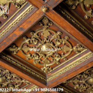 Wooden Classic Ceiling Design False Ceiling Designs For Living Room In Flats No-6979