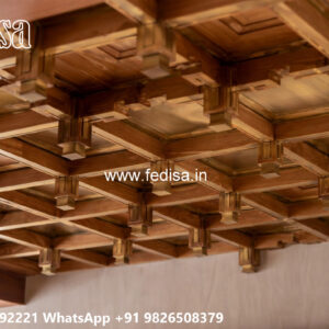 Wooden Classic Ceiling Design Folsiling New Design Hall No-6987