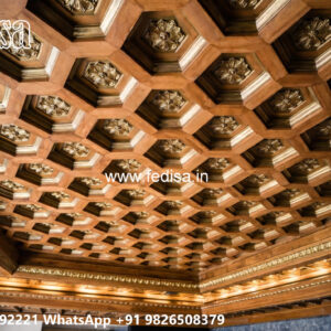 Wooden Classic Ceiling Design Master Bedroom False Ceiling No-6995