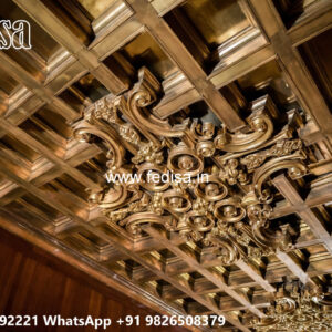 Wooden Classic Ceiling Design Simple False Ceiling Designs For Living Room No-7003