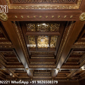 Wooden Classic Ceiling Design Pop Chhat Ke Design No-7007