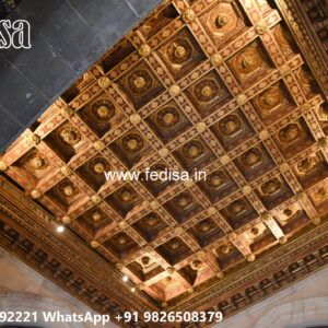 Wooden Classic Ceiling Design Cnc False Ceiling No-7022