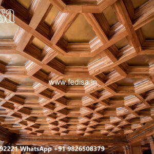 Wooden Classic Ceiling Design Simple Main Hall Fall Ceiling Design No-7030