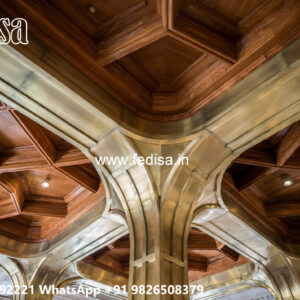 Wooden Classic Ceiling Design Latest False Ceiling Design For Hall No-7046