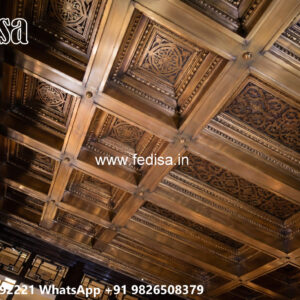Wooden Classic Ceiling Design Pop Ke New Design No-7053