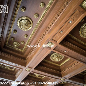 Wooden Classic Ceiling Design Bedroom New Ceiling Design No-7066